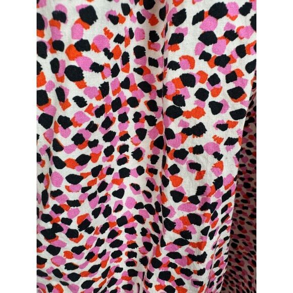 ELOQUII stretch cotton smocked polka dot open shoulders dress 18 NWOT - Picture 8 of 9